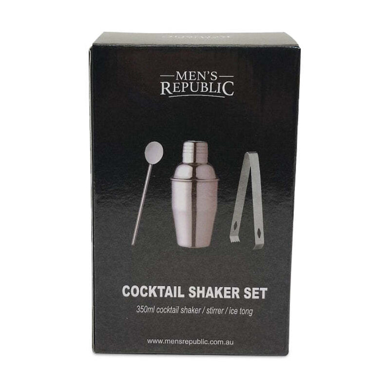 3pc Men&#39;s Republic Cocktail and Bar Gift Set 350ml