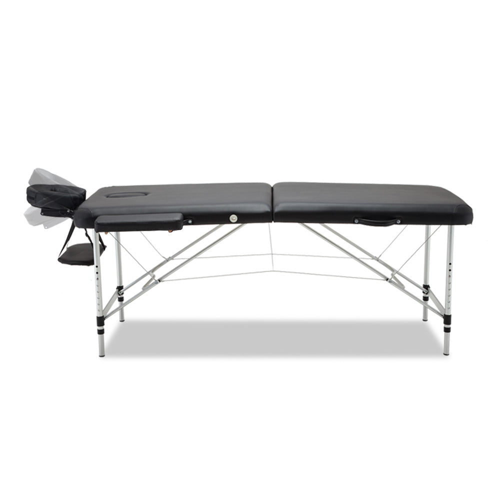 Zenses Portable Aluminium Massage Table 55CM Black