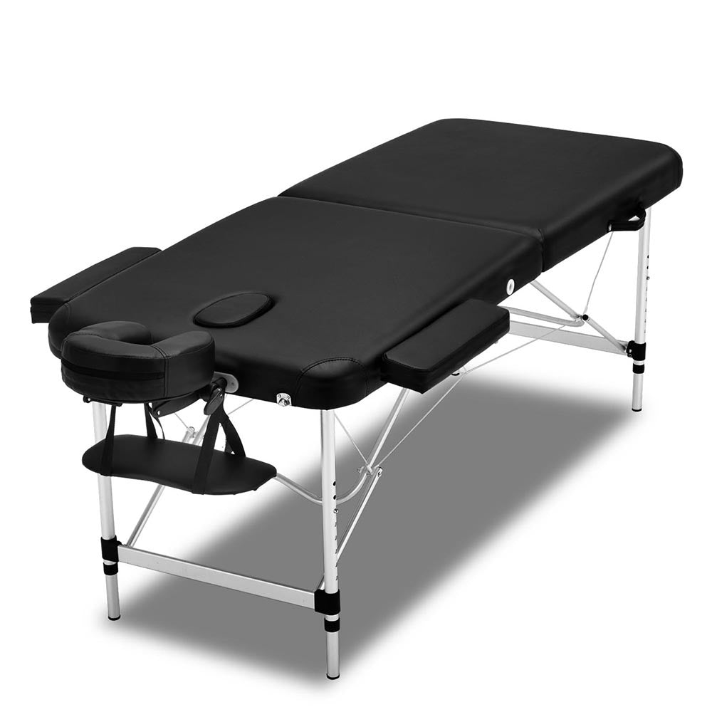 Zenses Portable Aluminium Massage Table 75CM Black