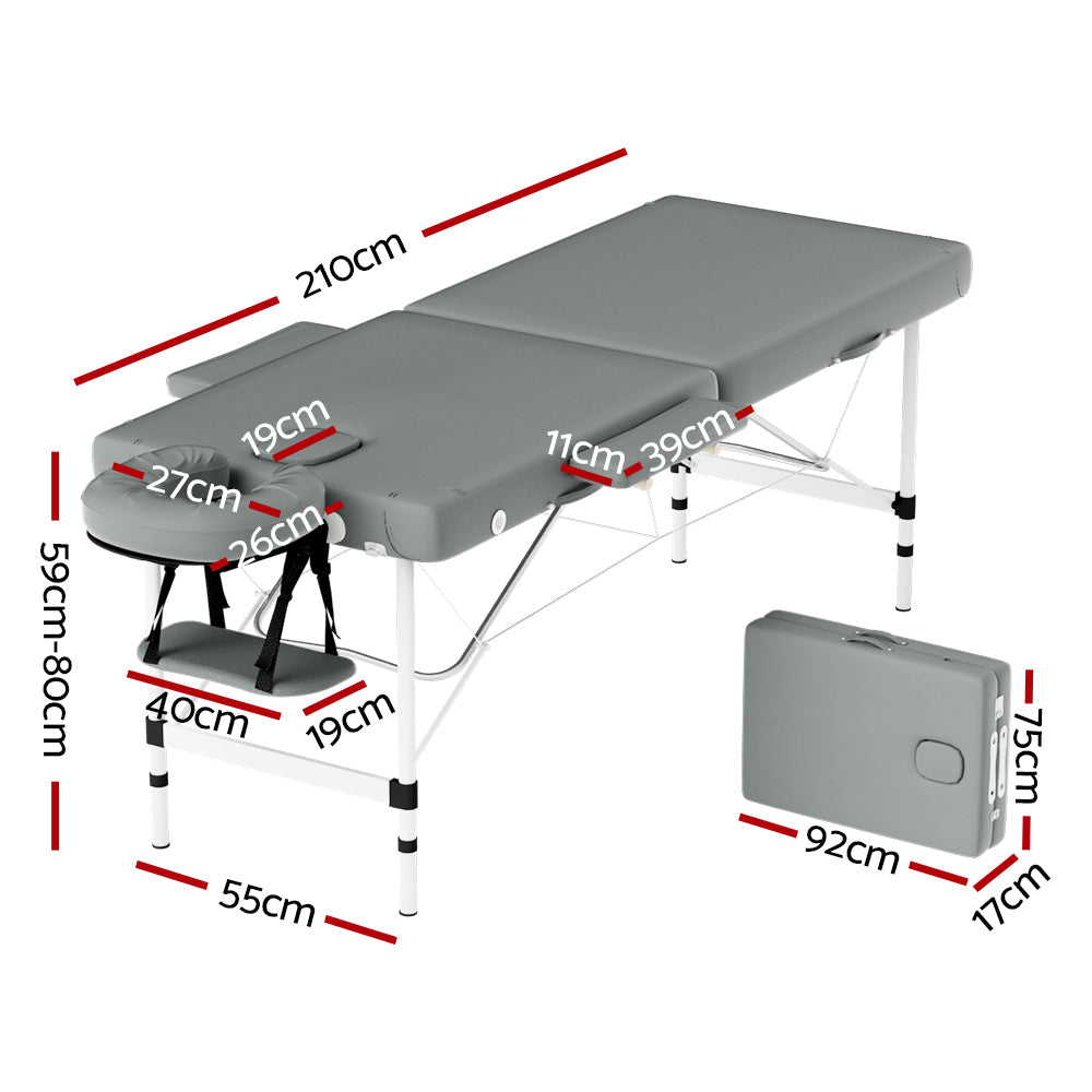 Zenses 2 Fold Portable Massage Table 55CM