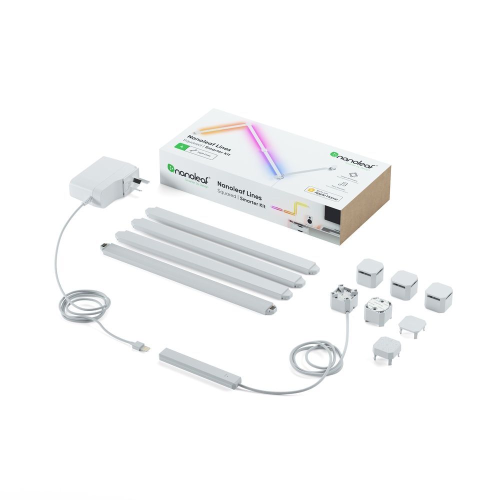Nanoleaf 4 Lines 90 Degrees Squared Starter Kit Smart Home Lighting