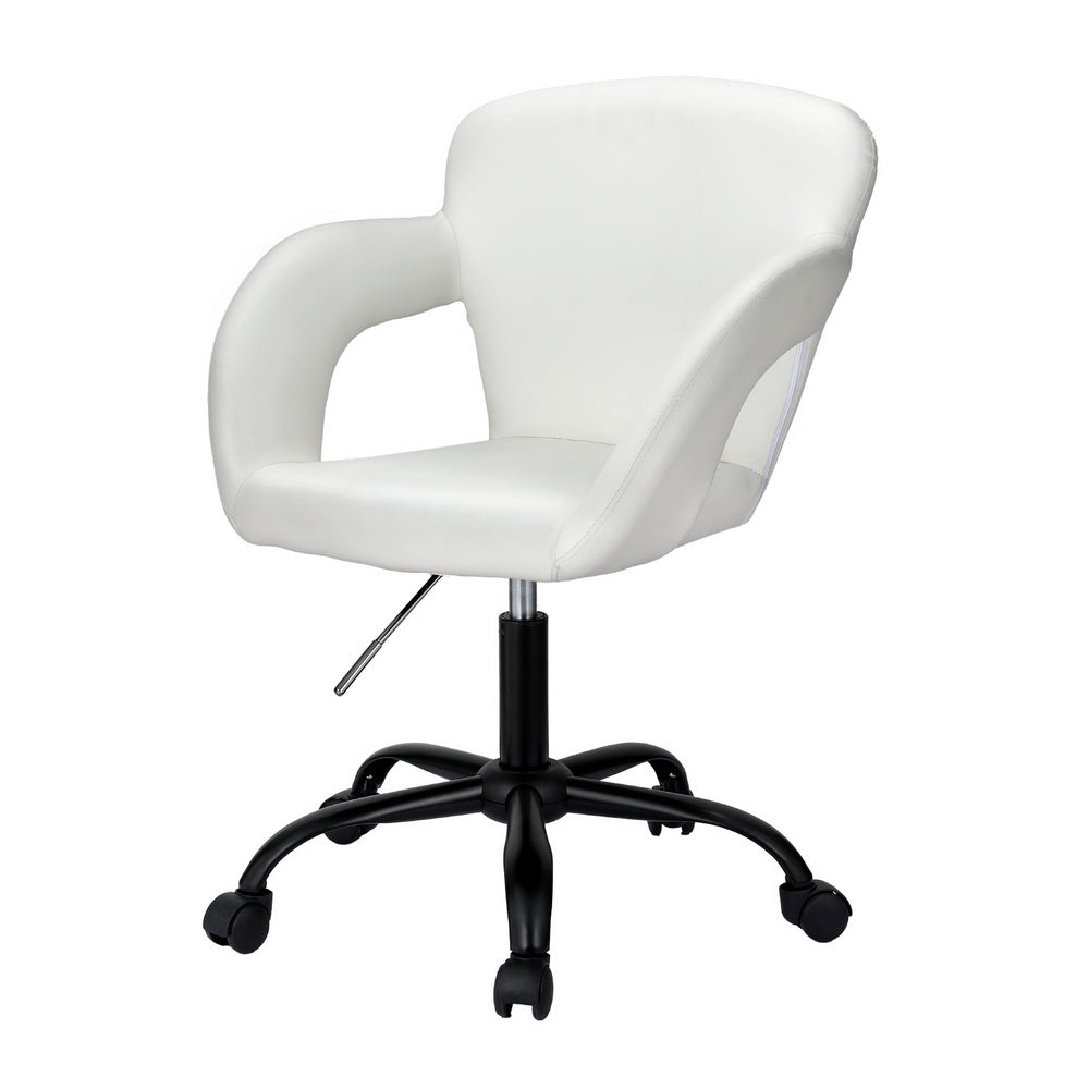 Artiss Office Chair Mid Back White