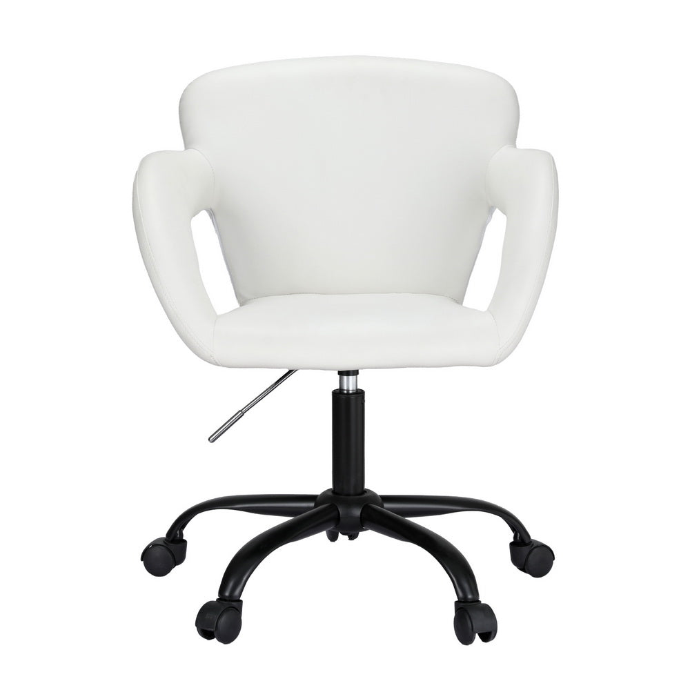 Artiss Office Chair Mid Back White