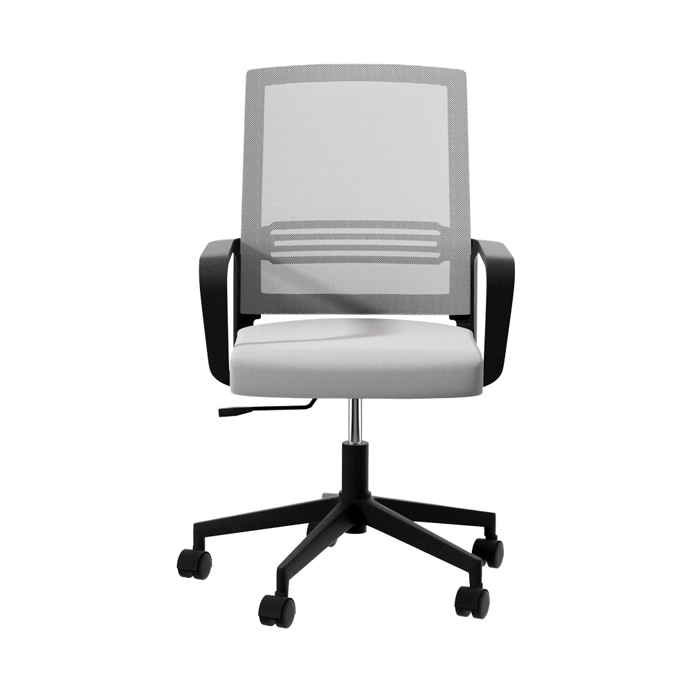 Artiss Mesh Office Chair Mid Back Grey