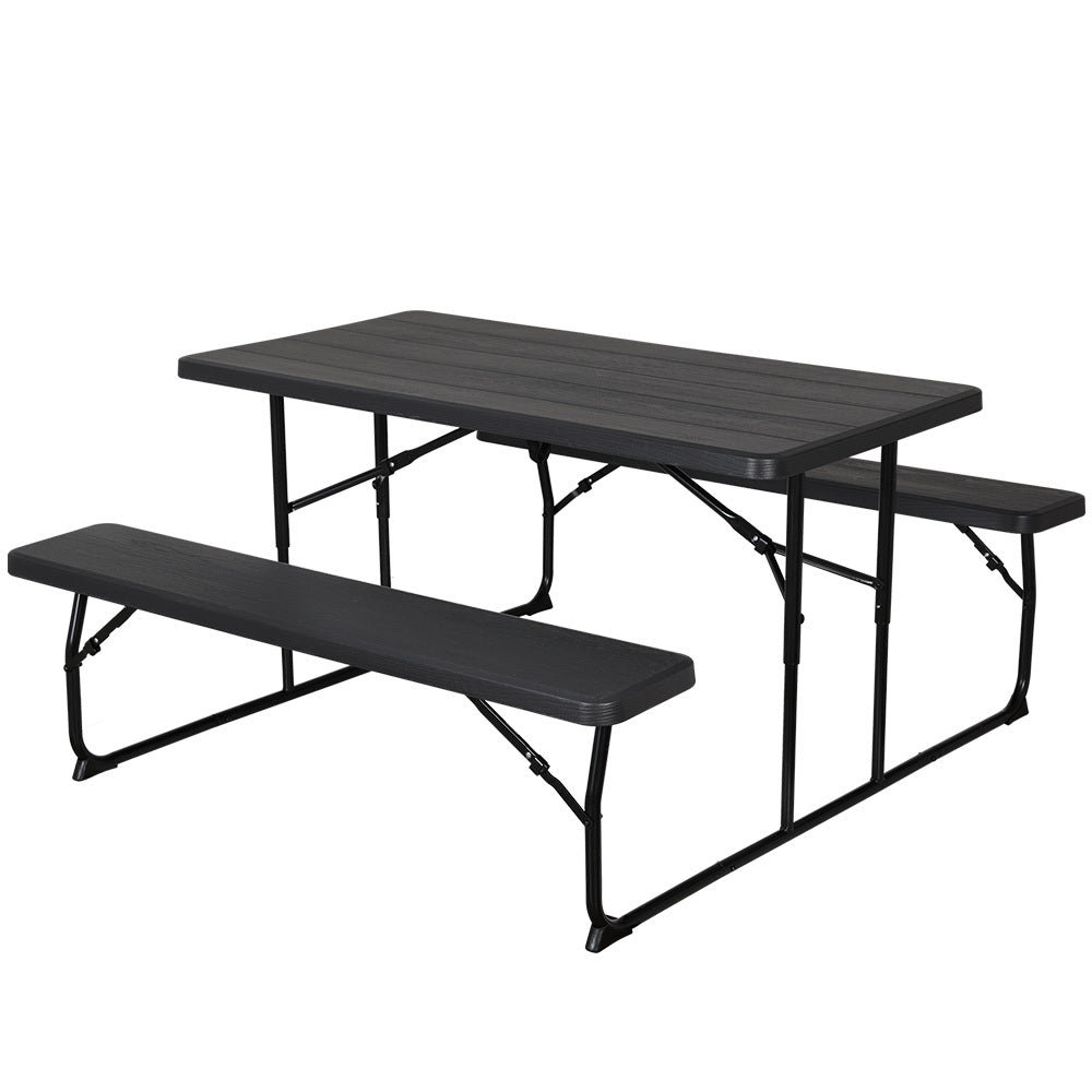 Gardeon 3 PCS Outdoor Dining Set Picnic Table Bench Set HDPE Folding