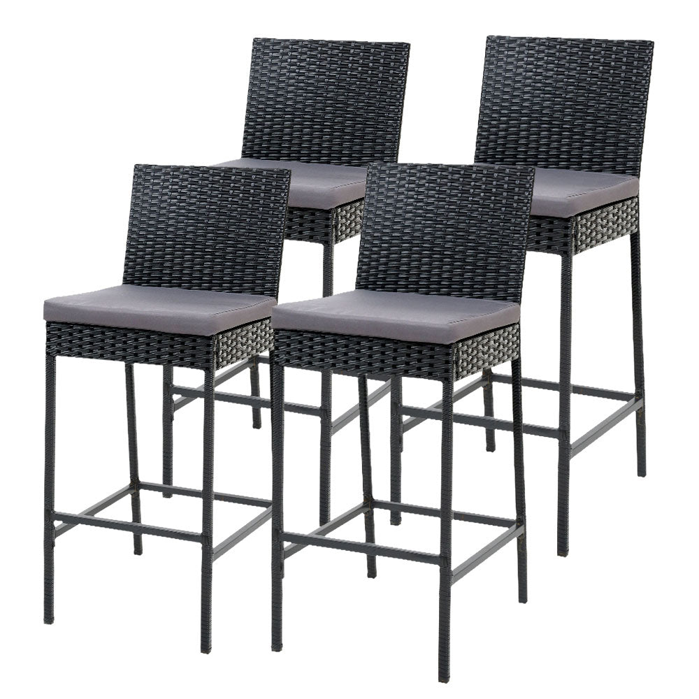 Gardeon Set of 4 Outdoor Bar Stools