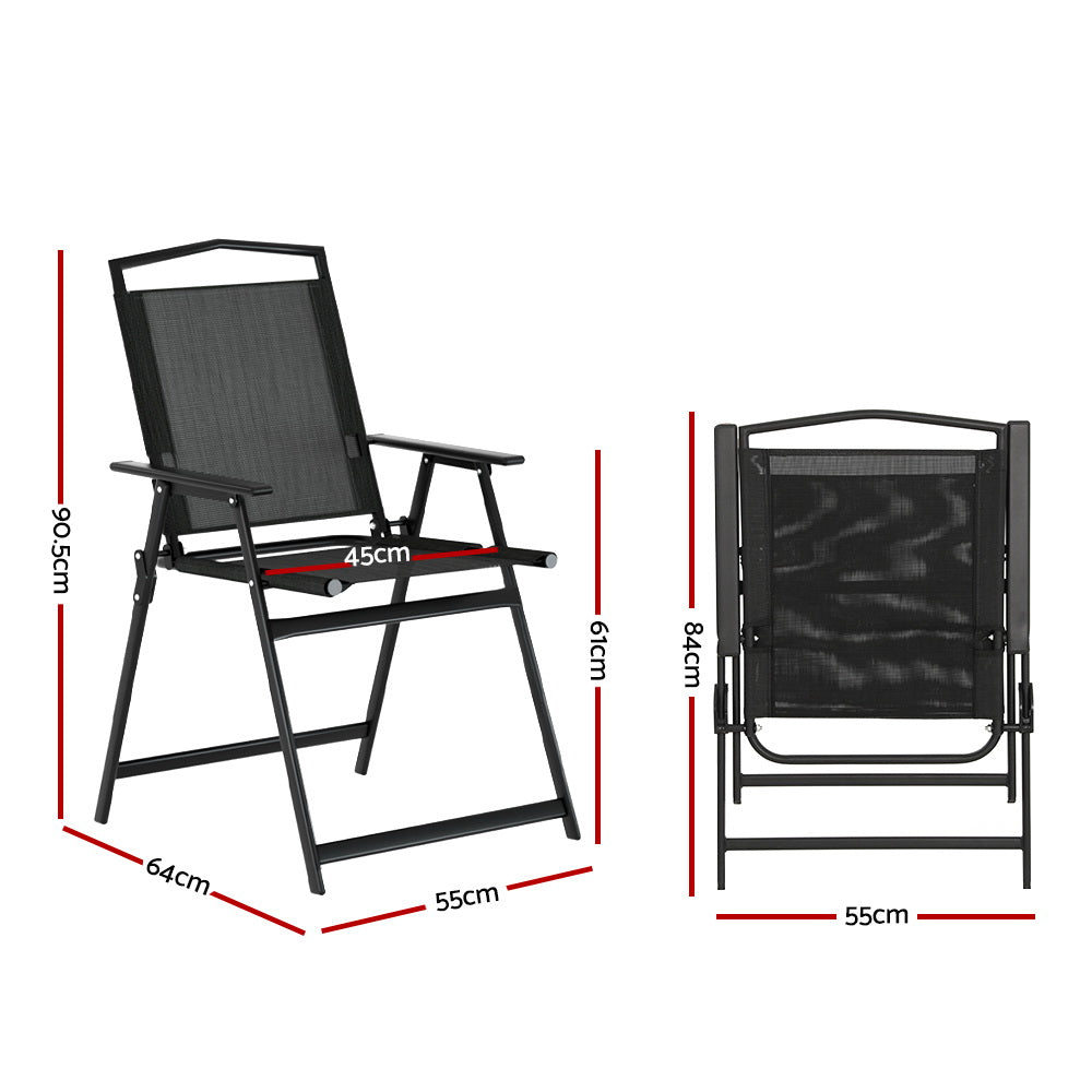 Gardeon Outdoor Folding Camping Chair Steel Patio