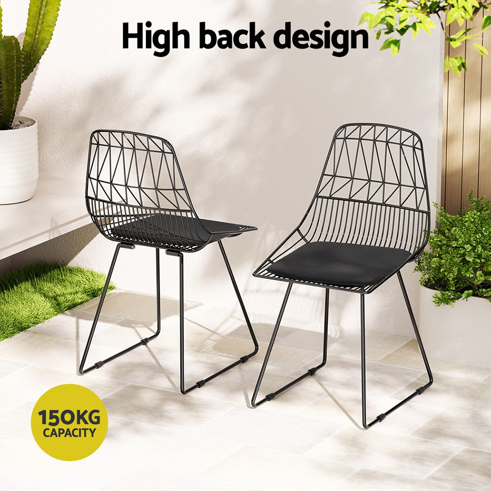 Gardeon 2PC Outdoor Dining Chairs