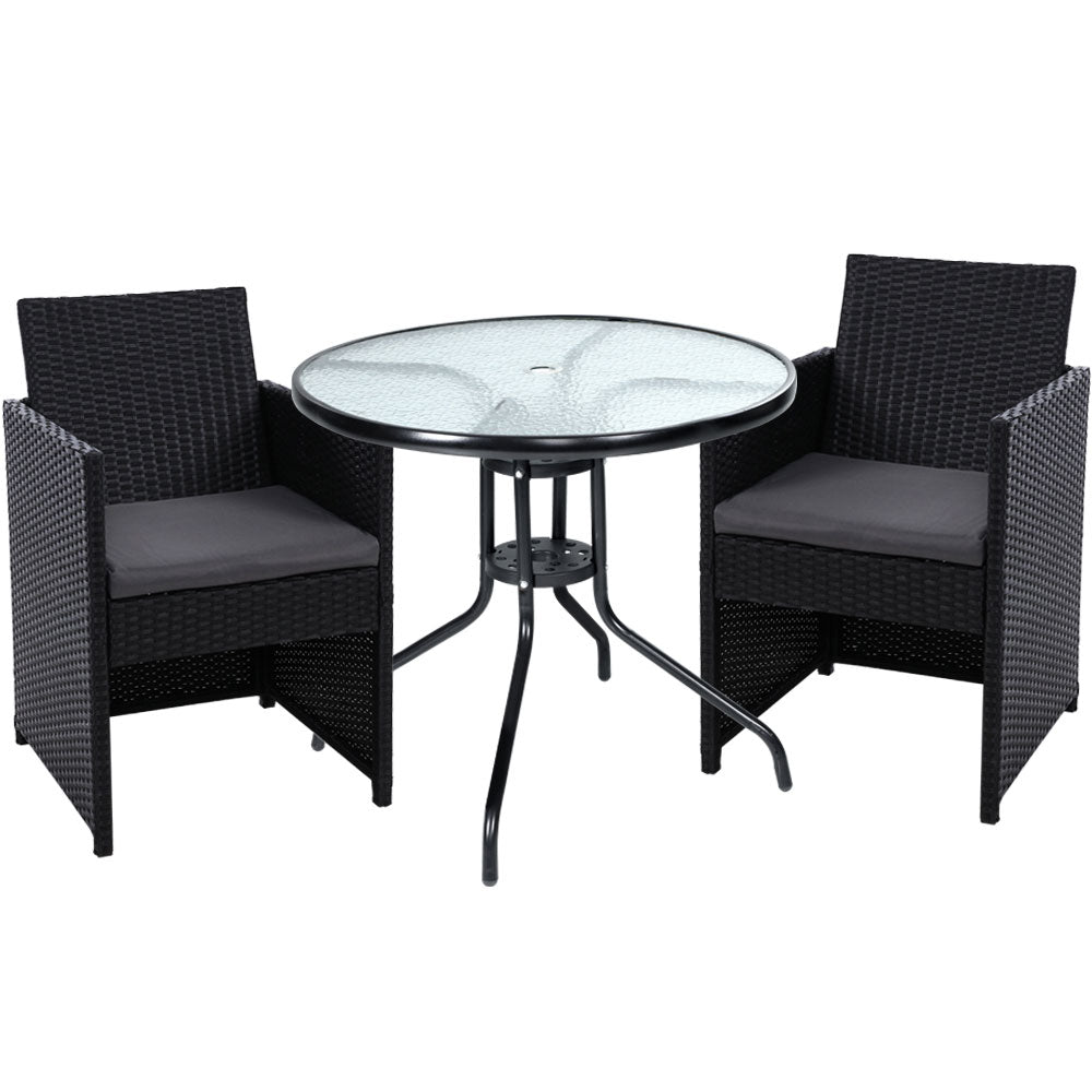 Gardeon Outdoor Setting Dining Chairs Table Wicker Set