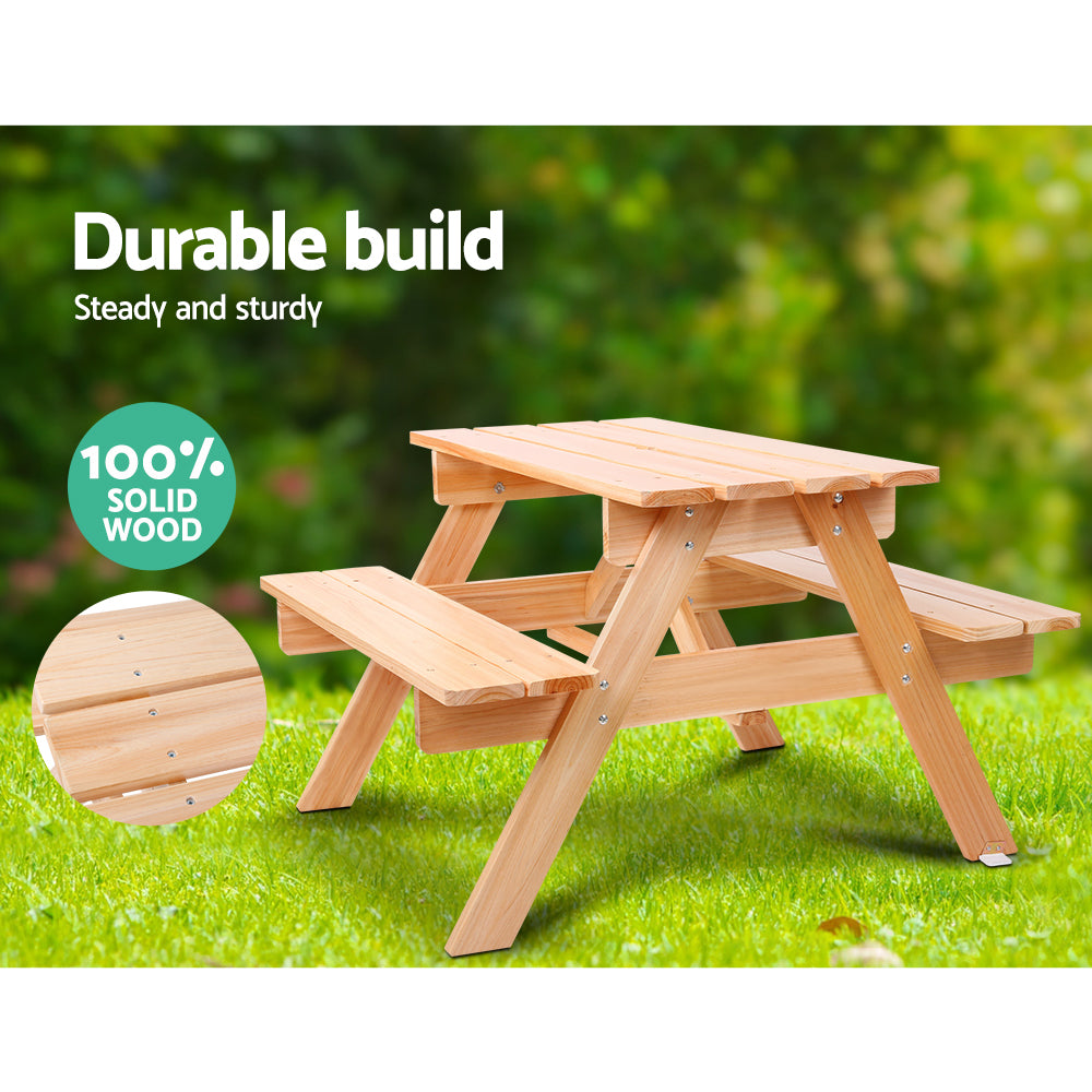 Keezi Kids Outdoor Table and Chairs Picnic Bench Set