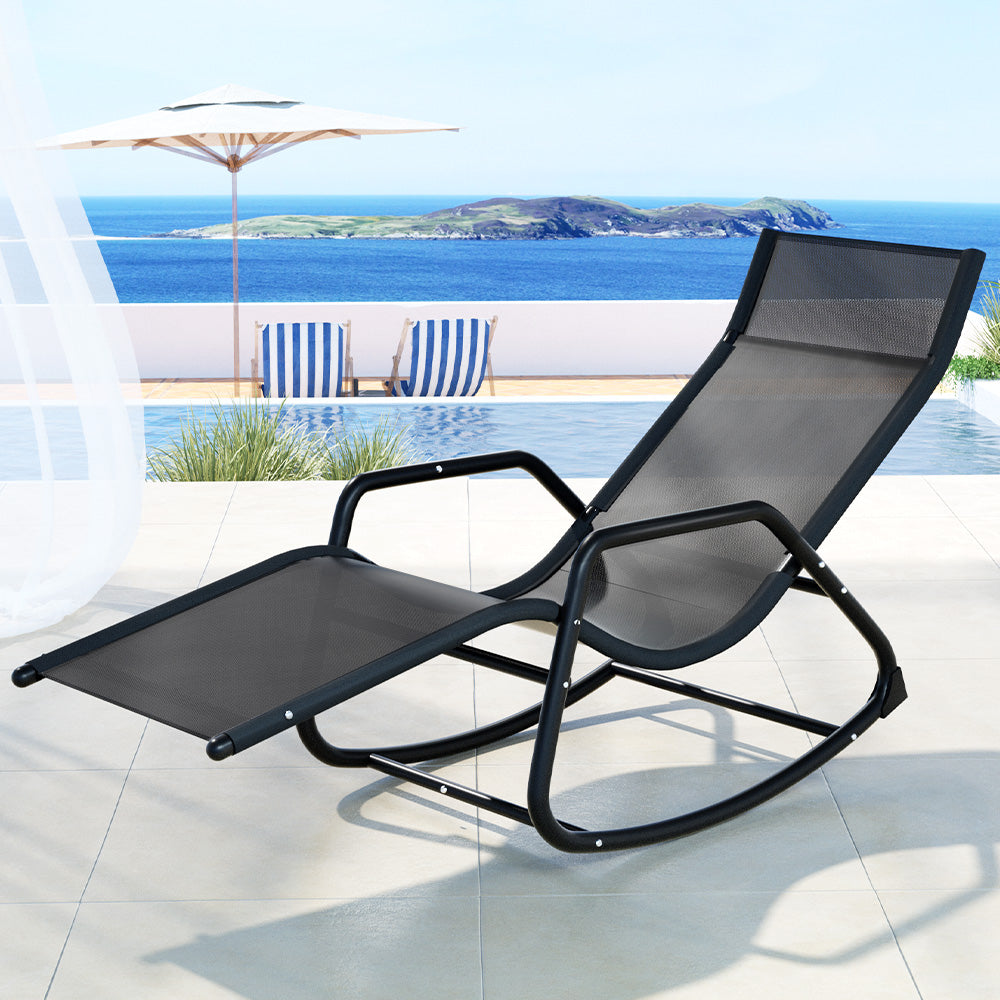 Gardeon Sun Lounge Rocking Chair Outdoor Garden