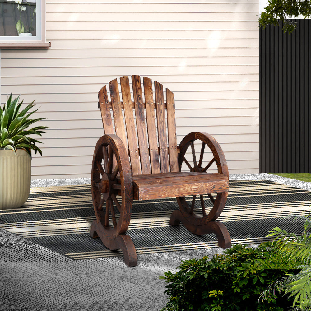 Gardeon Wooden Wagon Chair Outdoor