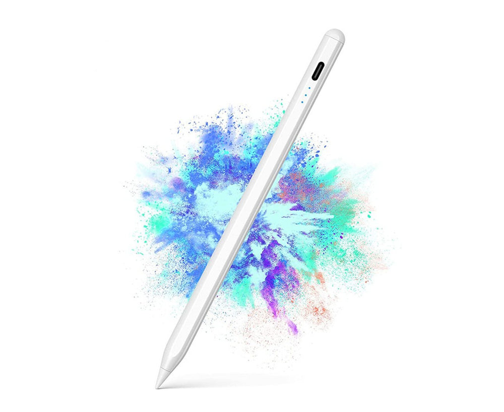 Orotec Magnetic Stylus Pen with Tilt Sensitivity &amp; Battery Status Indicator for Apple iPad 2018 Model and Later, White