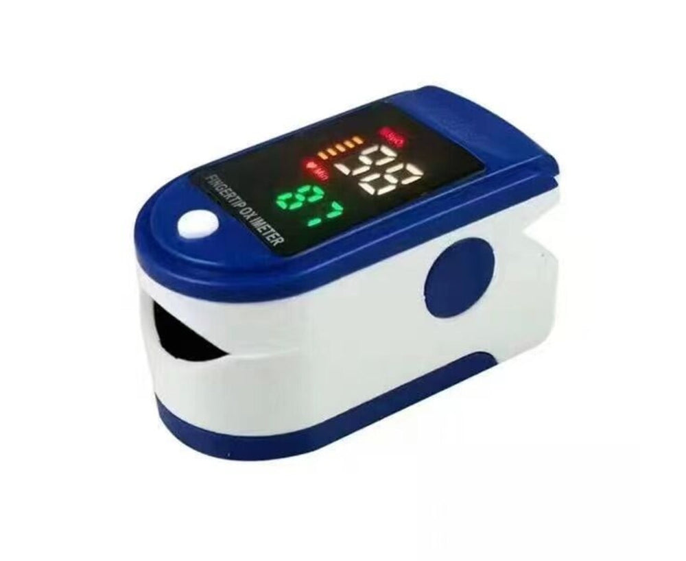 Orotec Fingertip Pulse Oximeter SpO2 Blood Oxygen Saturation Monitor (Vertical Display), Blue