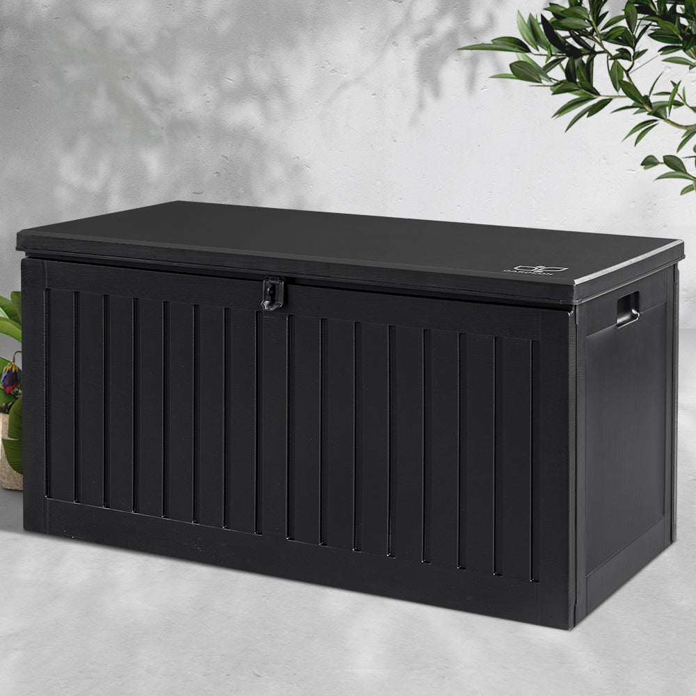 Gardeon 270L Outdoor Storage Box Container Black