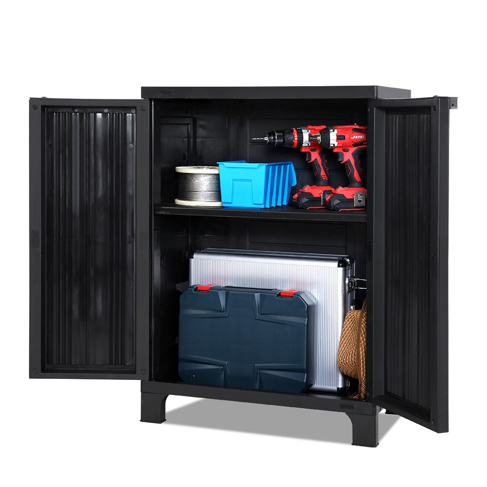 Gardeon Outdoor Storage Cabinet Black