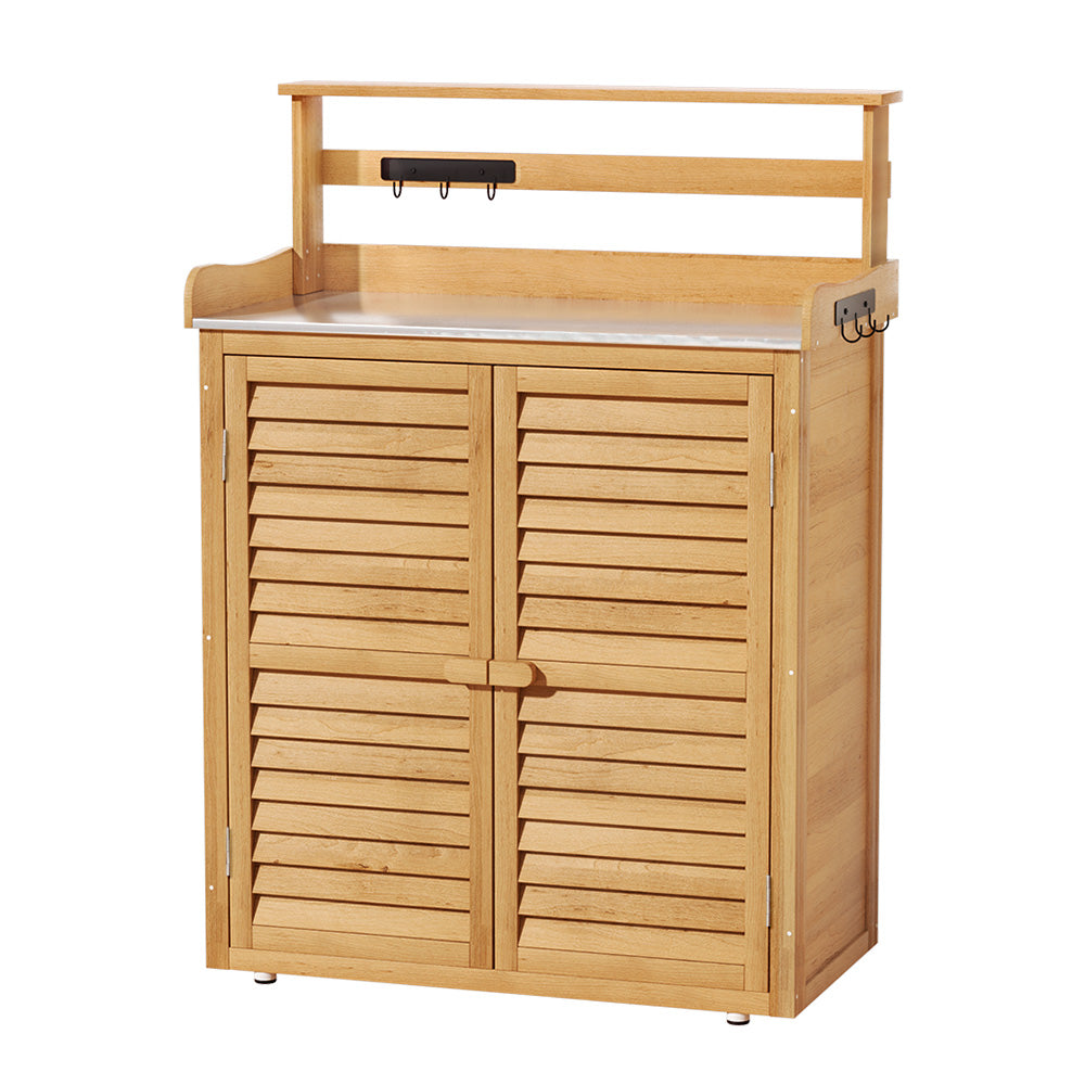 Gardeon Outdoor Storage Box Potting Bench Table