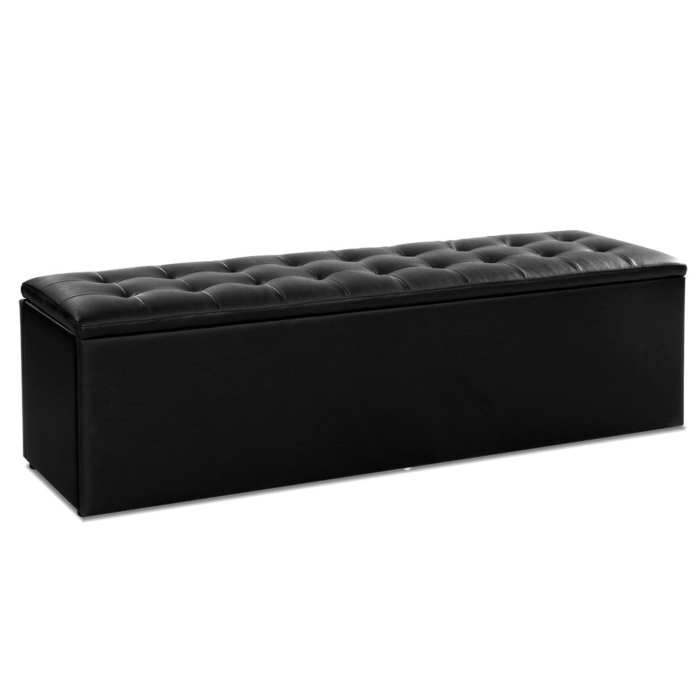 Artiss Storage Ottoman Box Black