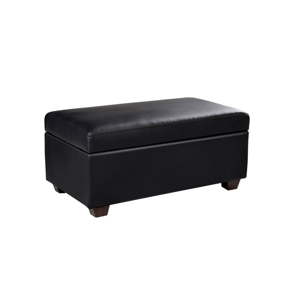 Artiss Storage Ottoman Black