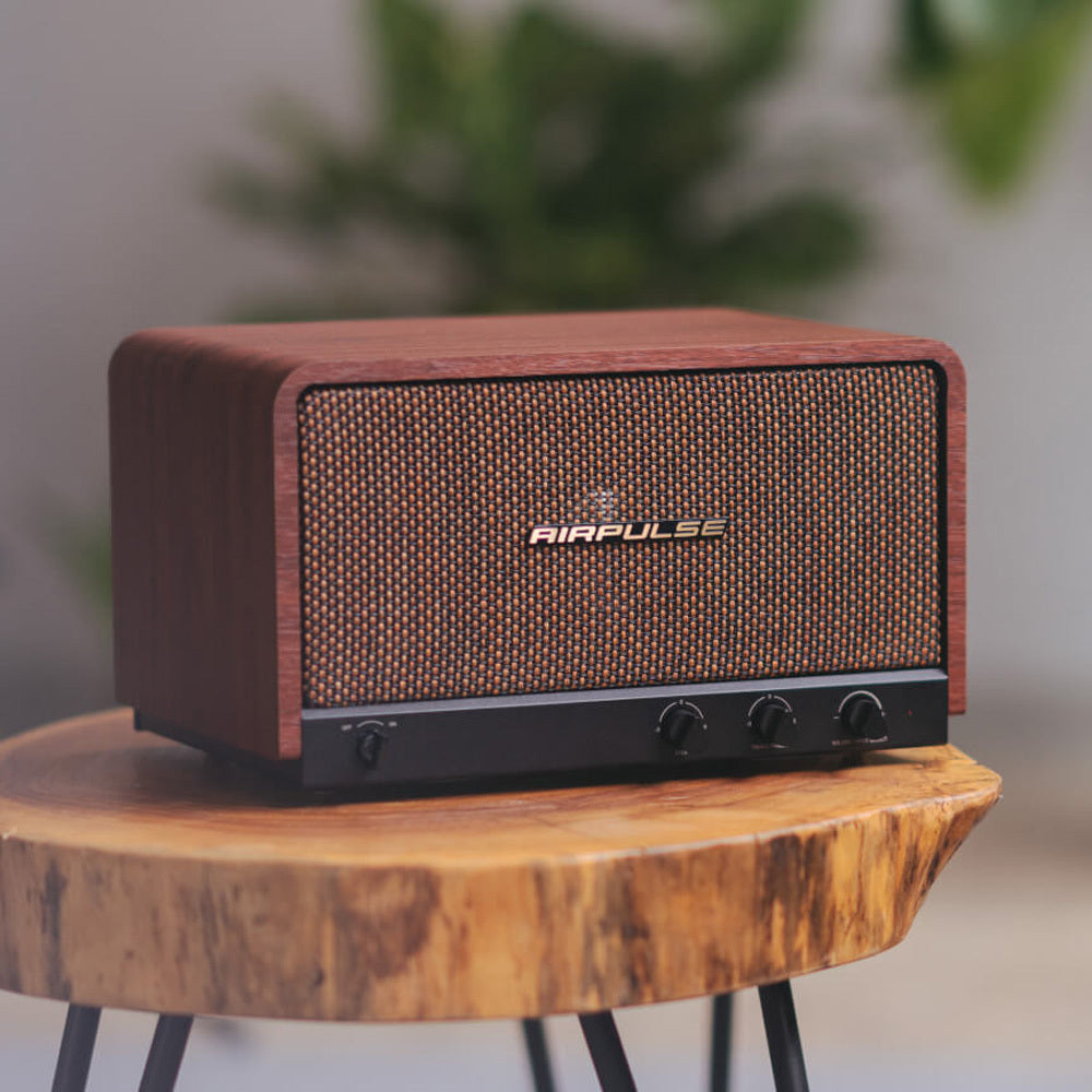 Airpulse P100X Multi-Driver Wireless Desktop Speaker System - Cherrywood