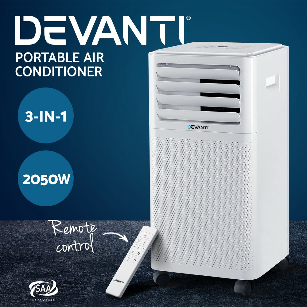 Devanti Portable Air Conditioner White 2000W