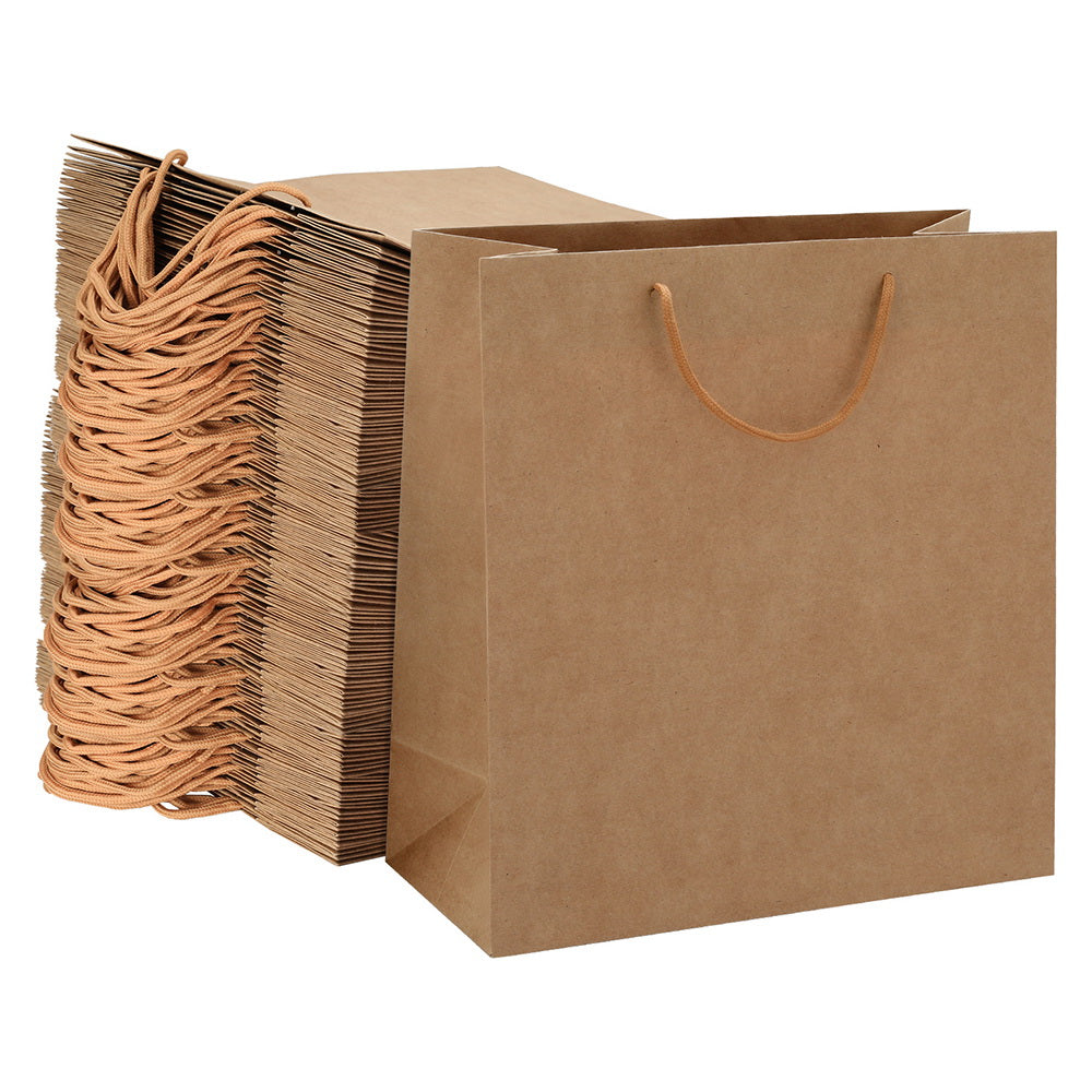 100pcs Bulk Kraft Paper Bags Reusable Brown