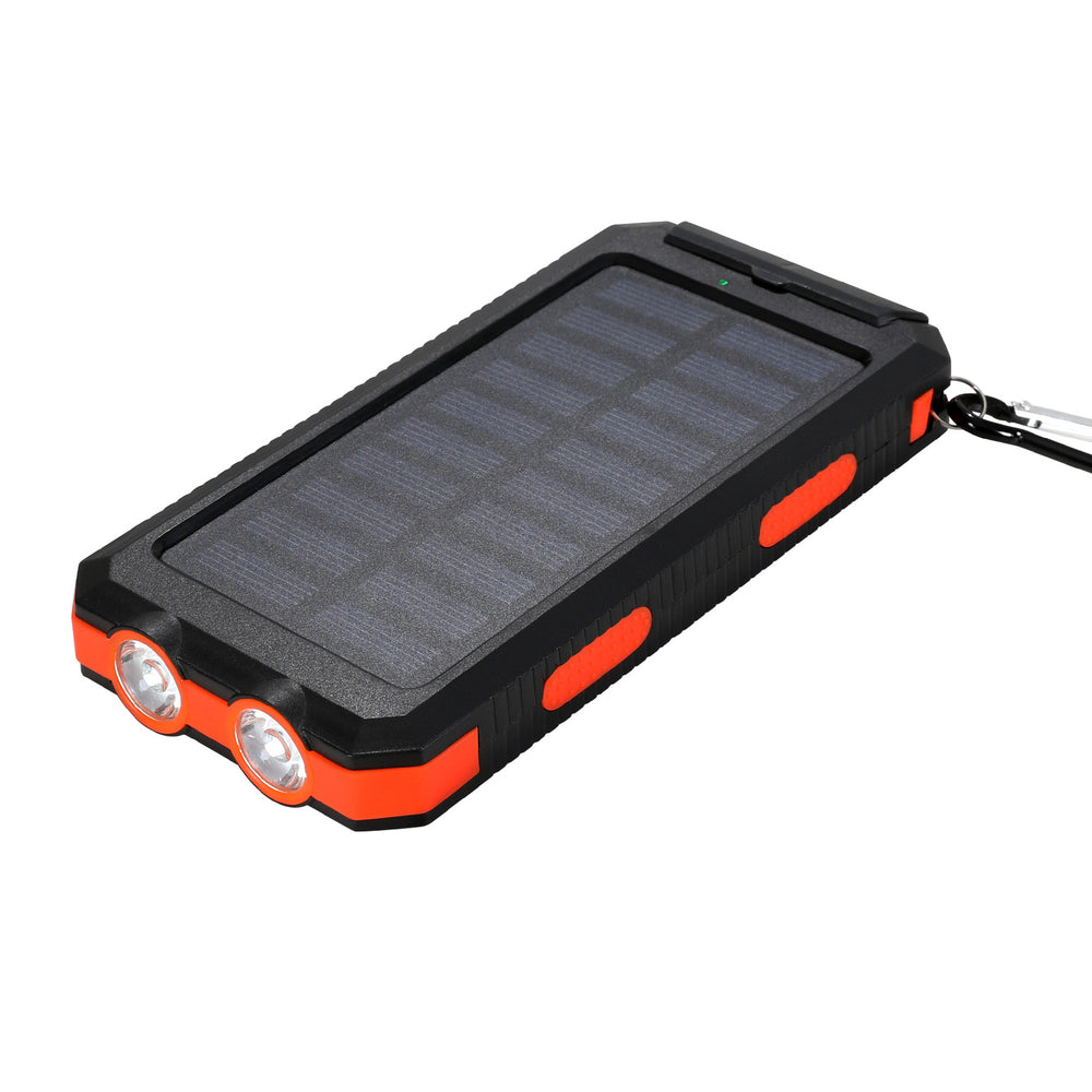 10000mAh Portable Solar Power Bank Dual USB Phone Charger