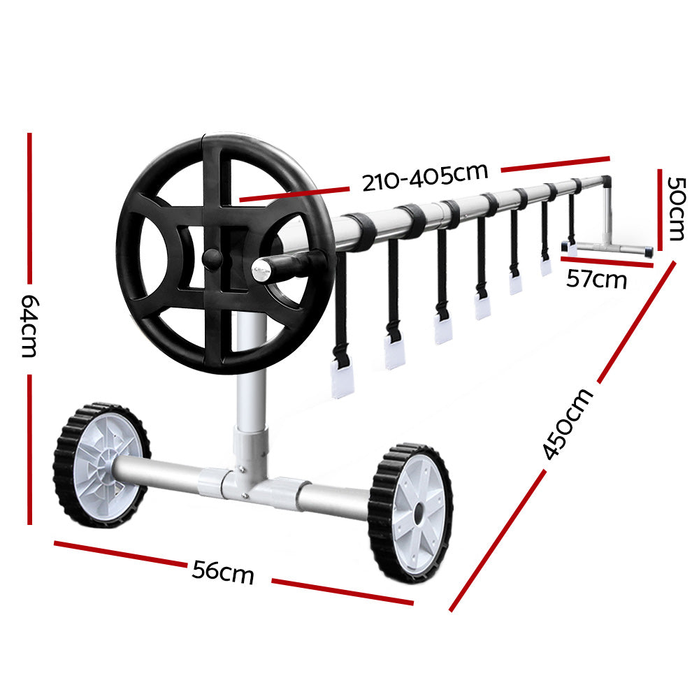 Aquabuddy Solar Pool Cover Roller Wheel Blanket 10x4M