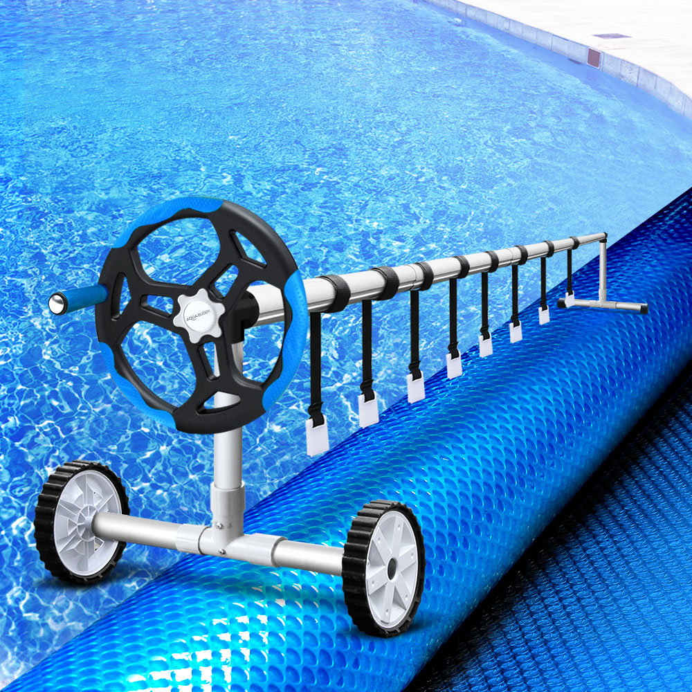 Aquabuddy Solar Pool Roller Wheel Blanket Cover 11x8M