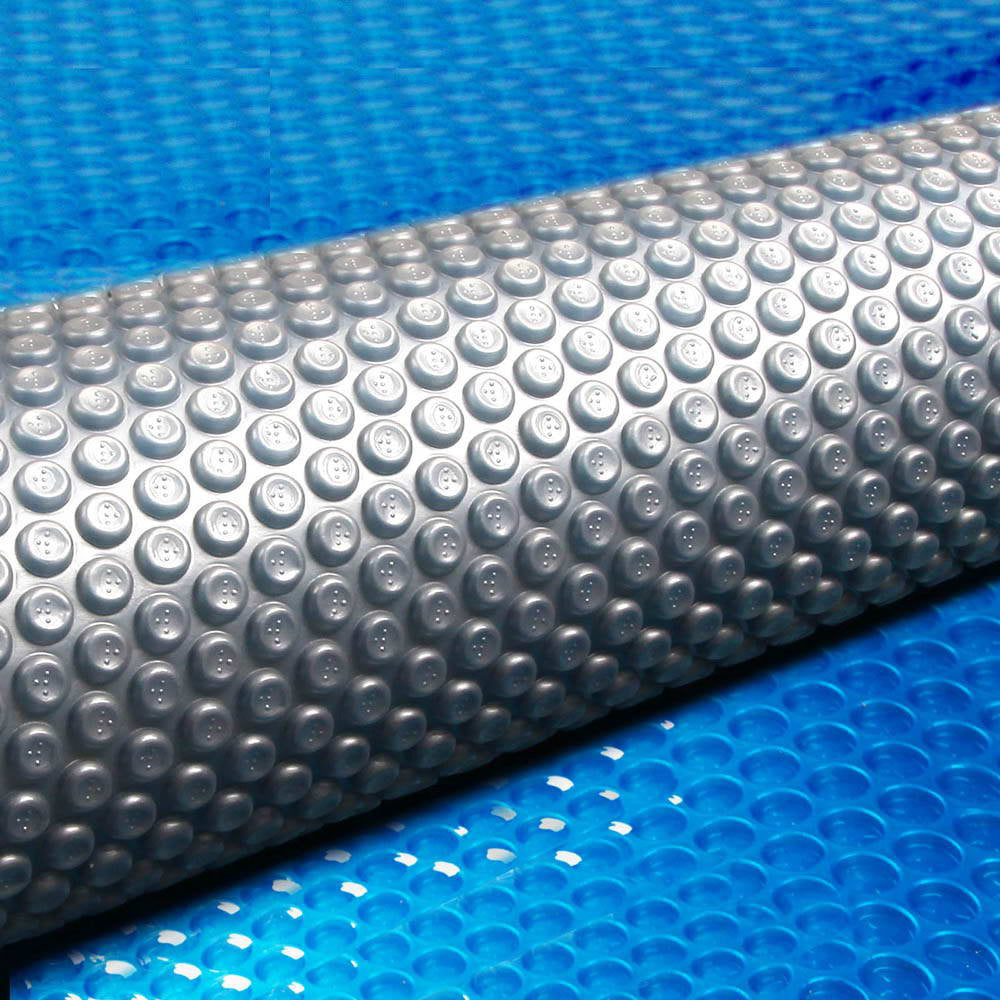 Aquabuddy 5x9.5M Solar Swimming Bubble Pool Cover - Blue