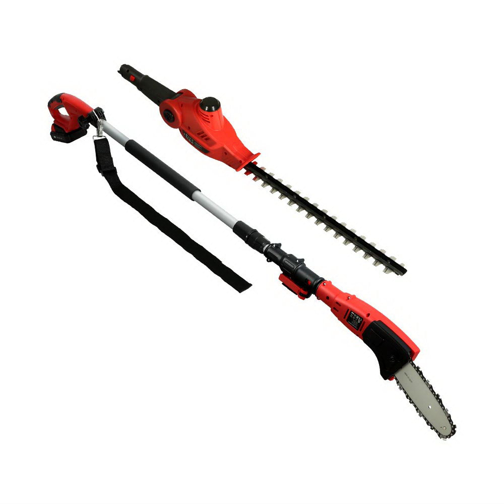 Giantz Cordless Pole Chainsaw Hedge Trimmer Saw 20V