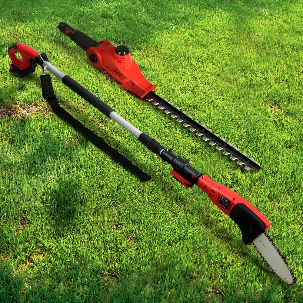 Giantz Cordless Pole Chainsaw Hedge Trimmer Saw 20V