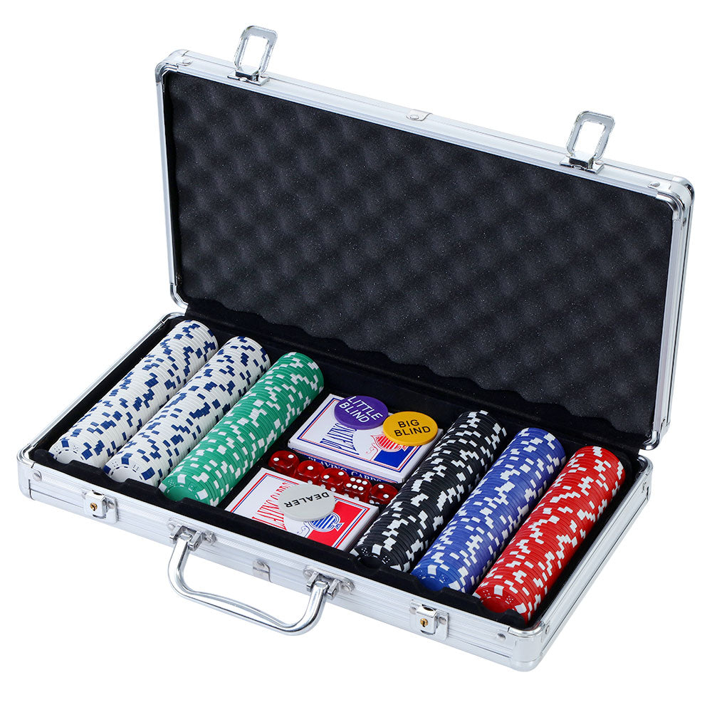 Poker Chip Set 300PC Chips TEXAS HOLD&#39;EM Party Game