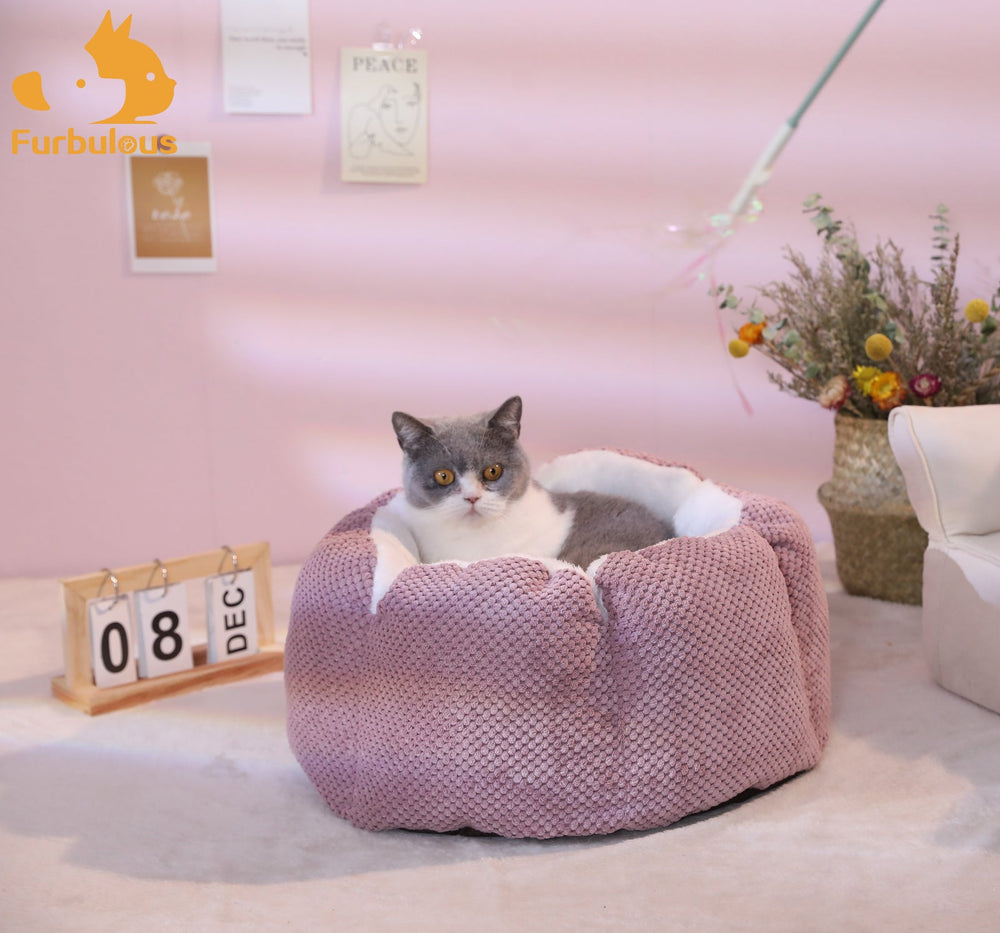 Furbulous Cozy Calming Cat Bed or Dog Bed