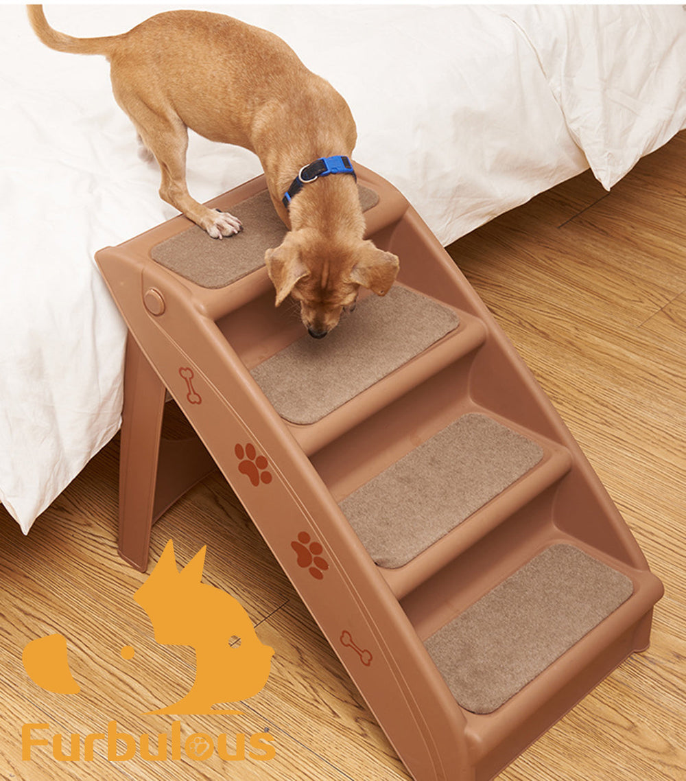 Furbulous Portable Foldable Pet Dog Stairs