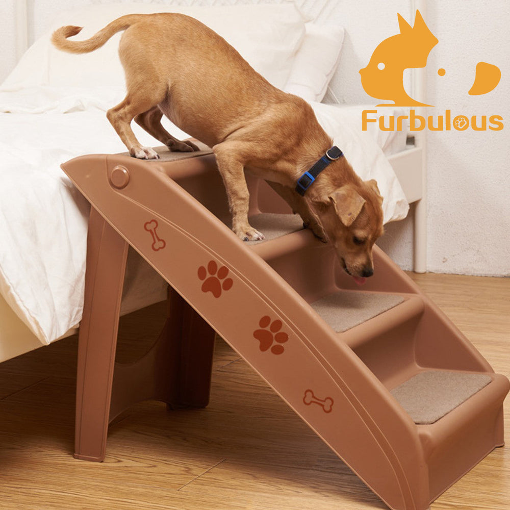 Furbulous Portable Foldable Pet Dog Stairs
