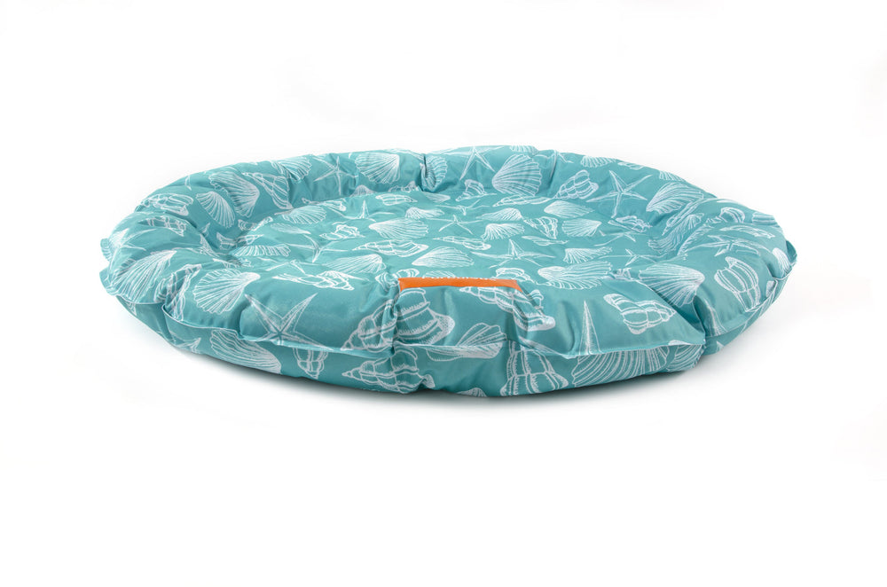 Furbulous 75cm Round Pet Cooling Bed Dog or Cat Non-Toxic Cooling Mat for Summer - Green