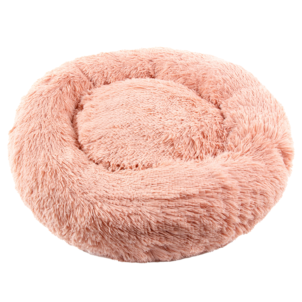 Furbulous Medium Calming Dog or Cat Bed in Pink - Medium 60cm x 60cm