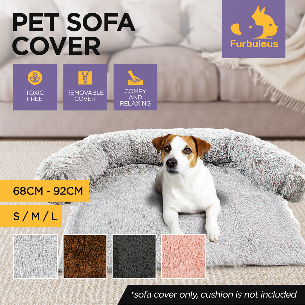 Furbulous Small Pet Protector Dog Sofa Cover in Brown - Small - 68cm x 68cm