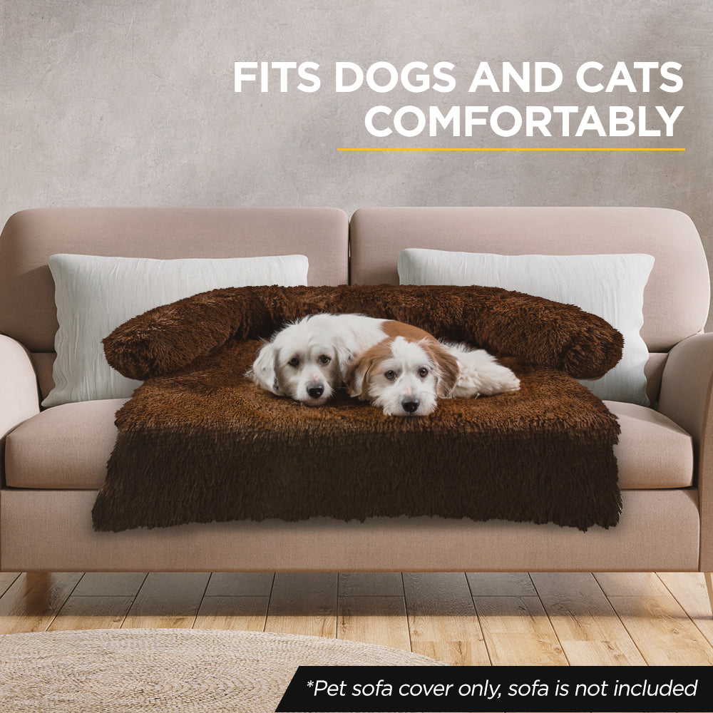 Furbulous Small Pet Protector Dog Sofa Cover in Brown - Small - 68cm x 68cm