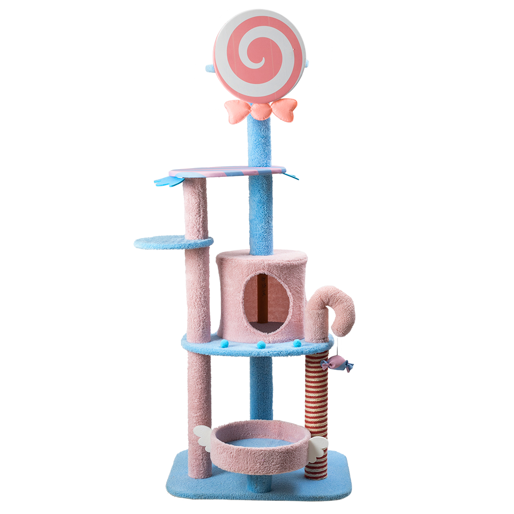 Furbulous 1.52m Lollipop Style Cat Tree Tower &amp; Scratching Post