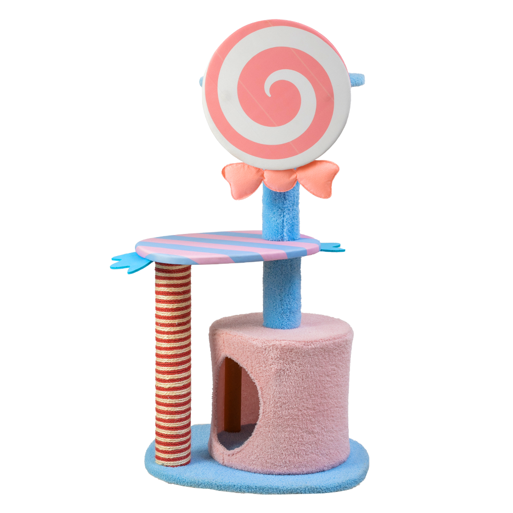 Furbulous 96cm Lollipop Style Cat Tree Tower &amp; Scratching Post