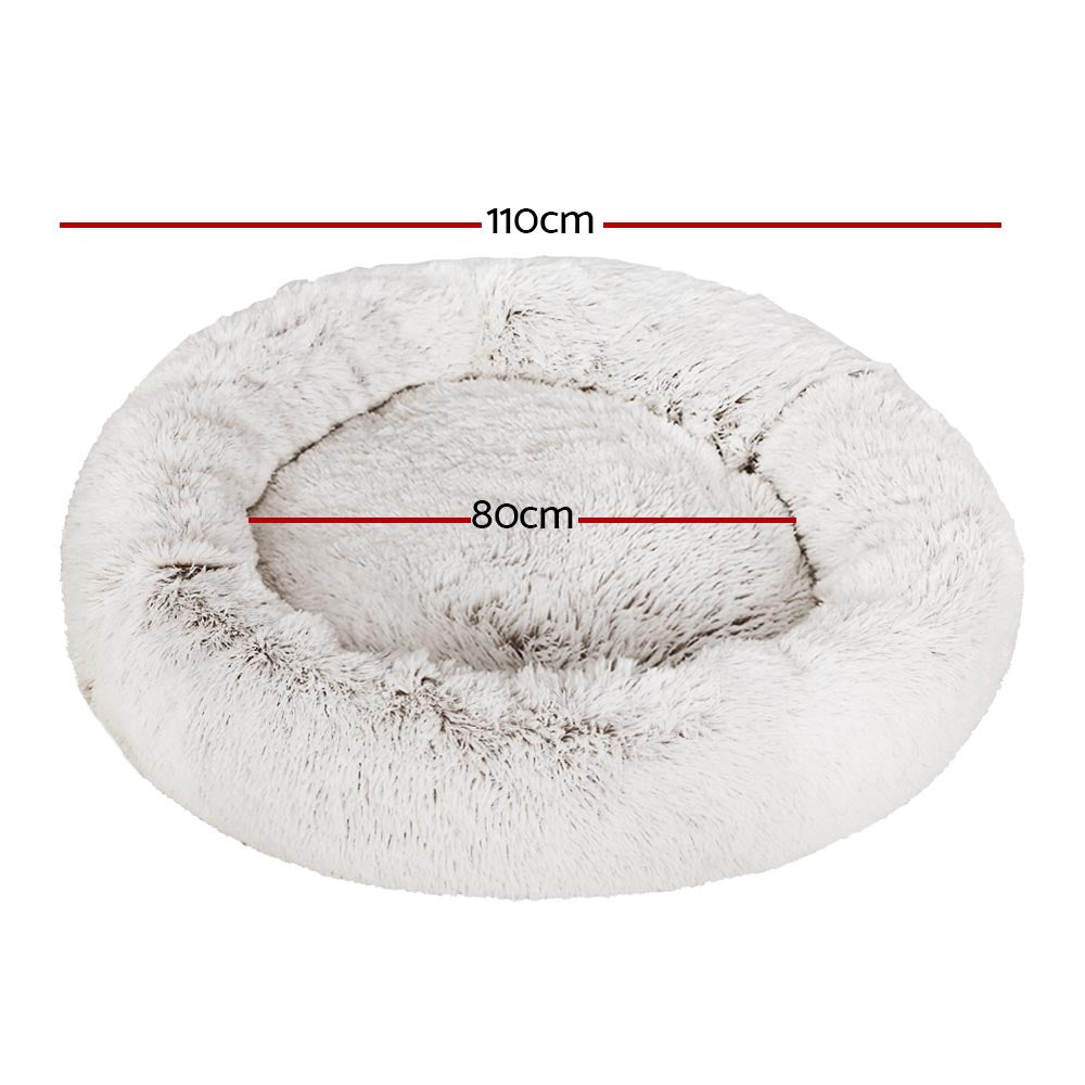 i.Pet Pet Bed Extra Large 110cm Light White