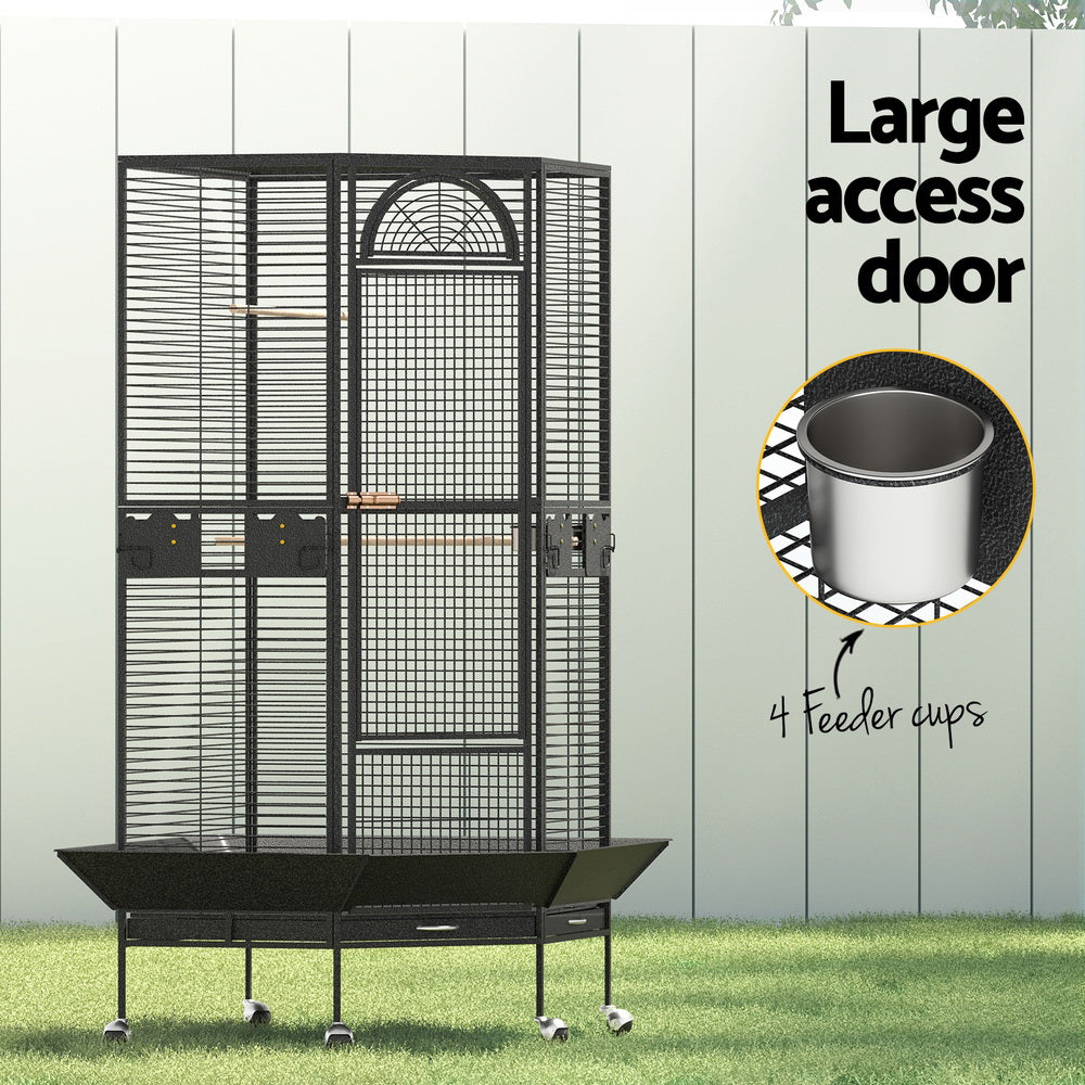 i.Pet Bird Cage Large with Wheels