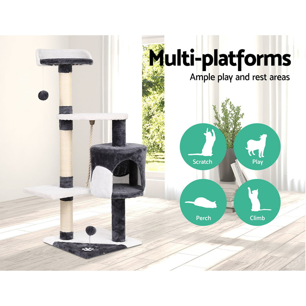 i.Pet Cat Tree Tower Grey 112CM