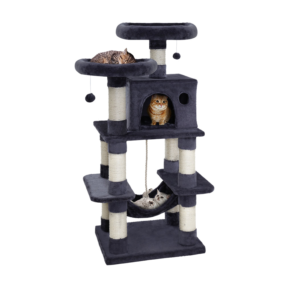 i.Pet Premium Cat Tree Tower Grey 145CM