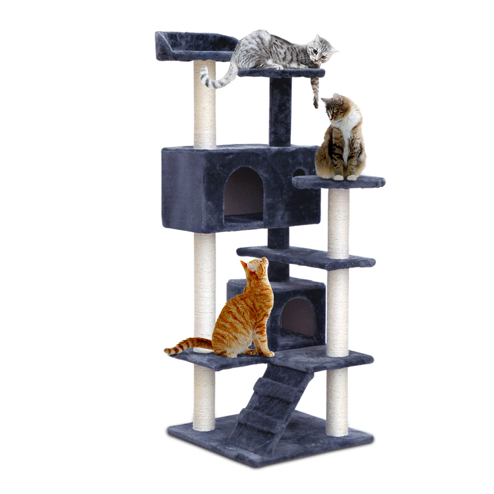 i.Pet Cat Tree Tower Grey 134CM