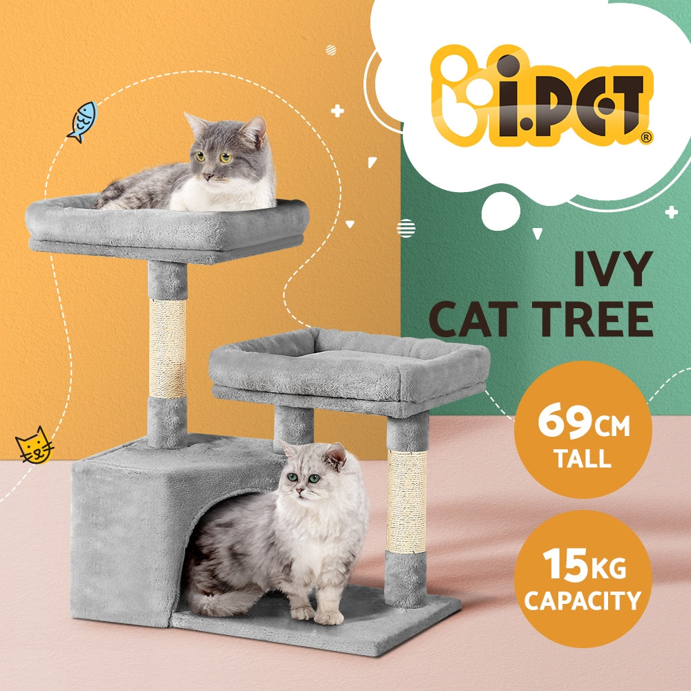 i.Pet Cat Tree 69cm Tower Scratching Post