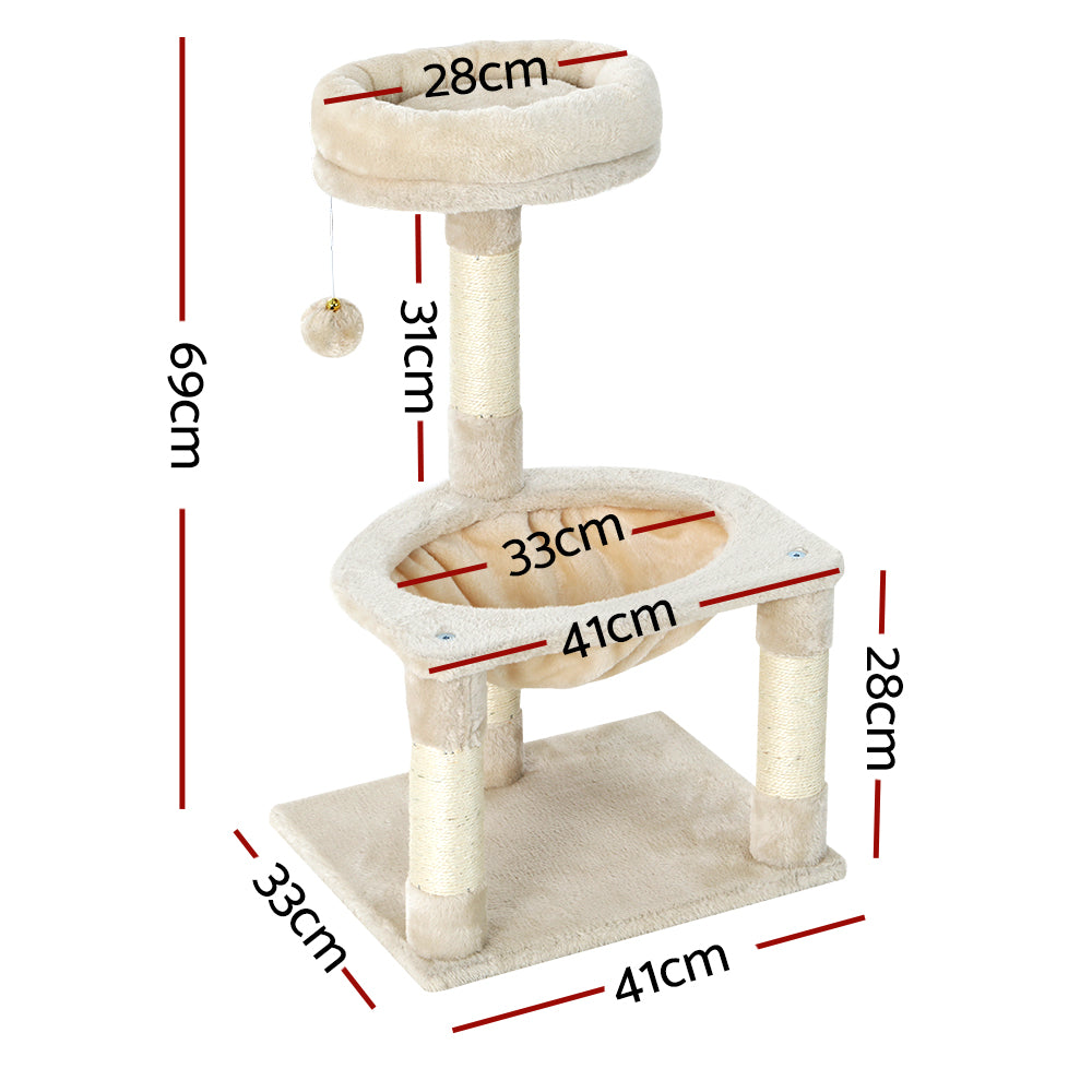 i.Pet Cat Tree 69cm Tower Scratching Post