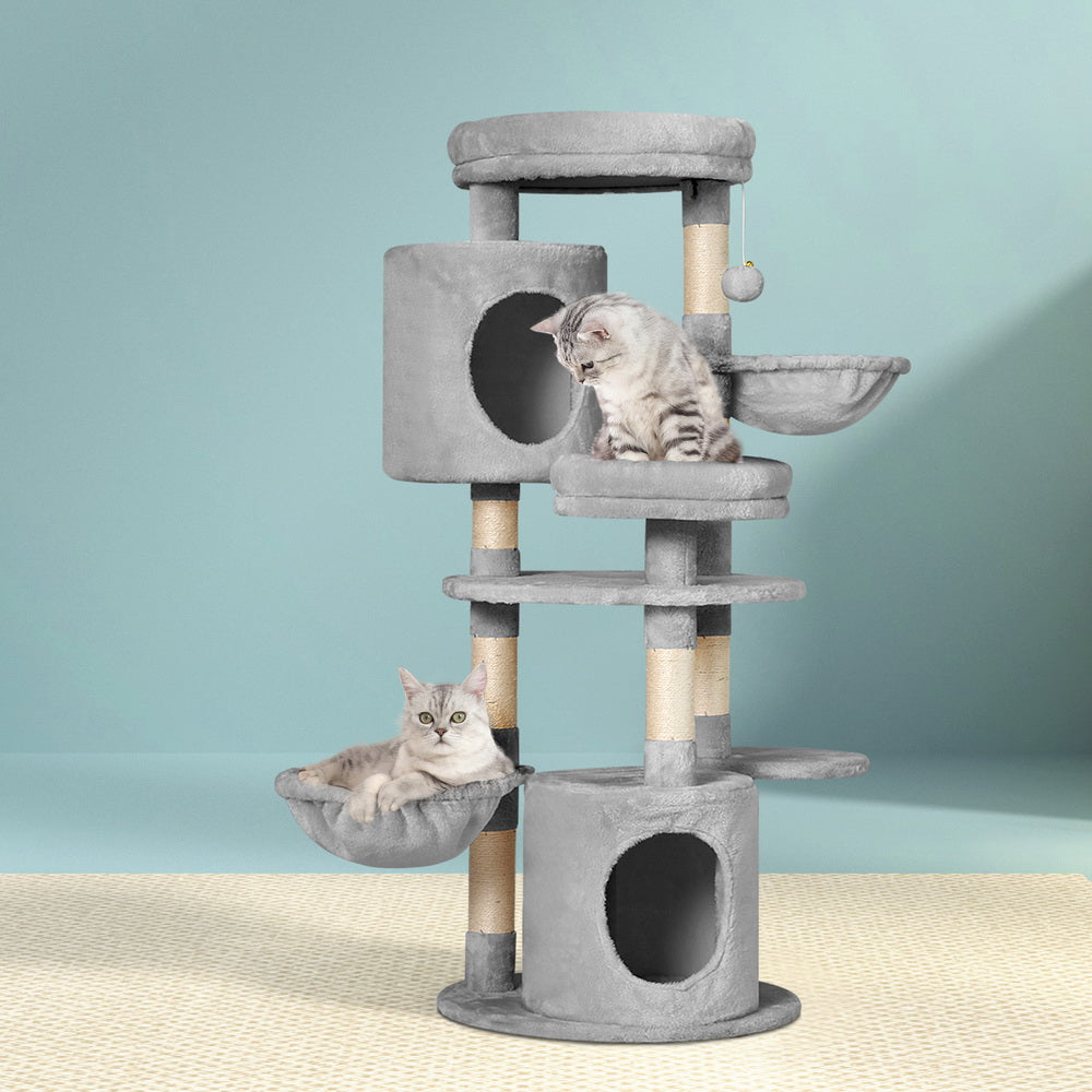 i.Pet Cat Tree 123cm Tower Scratching Post